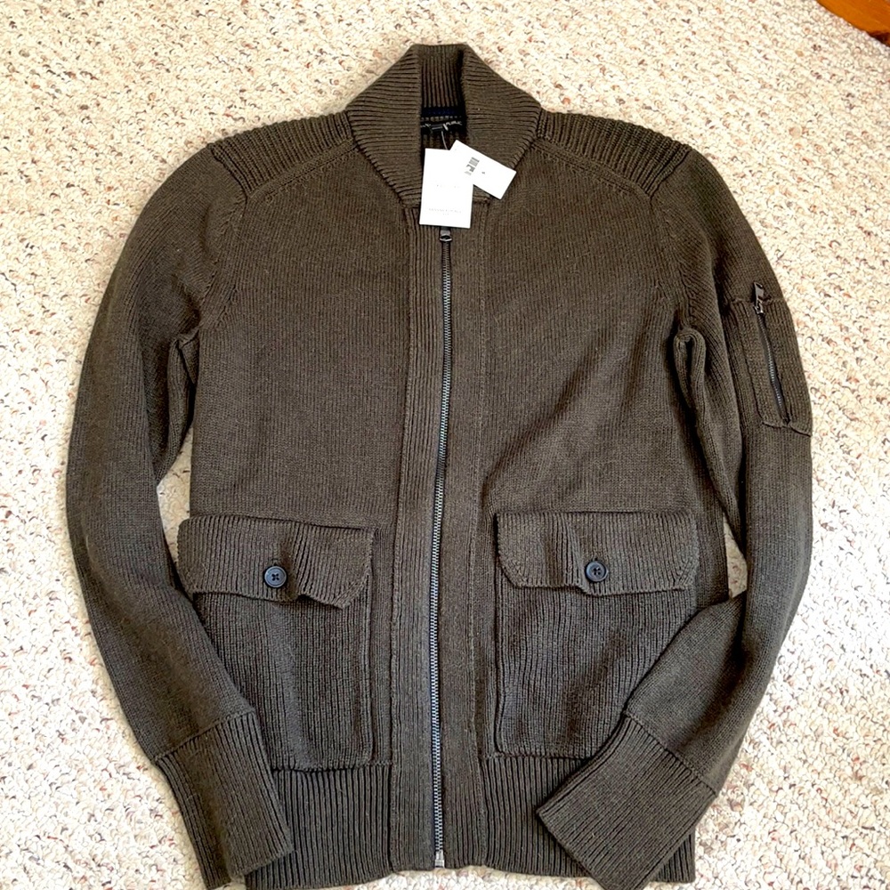 Unisex Banana Republic SM Zipper Cardigan Sweater